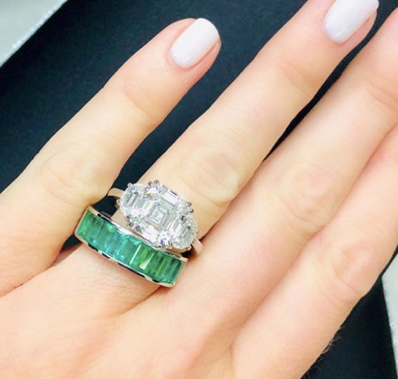 4 carat Asscher Cut Ring bespoke fine jewelry Alexandra Jules