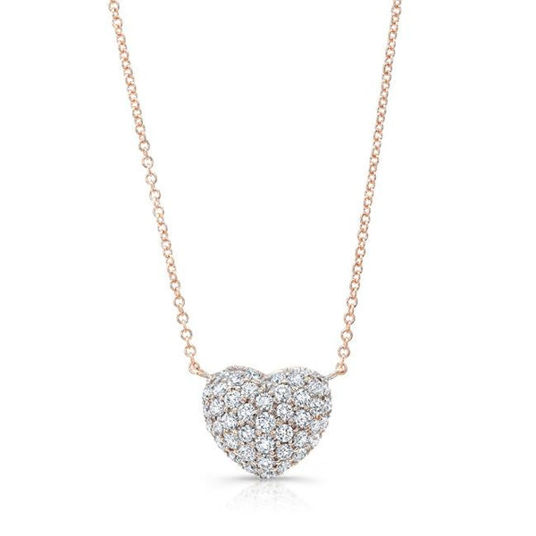 Ruby Full Heart Necklace | bespoke fine jewelry | Alexandra Jules