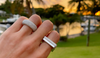 Frosted Diamond Petite Square Lassell Ring