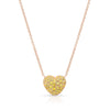 Yellow Sapphire Full Heart Necklace