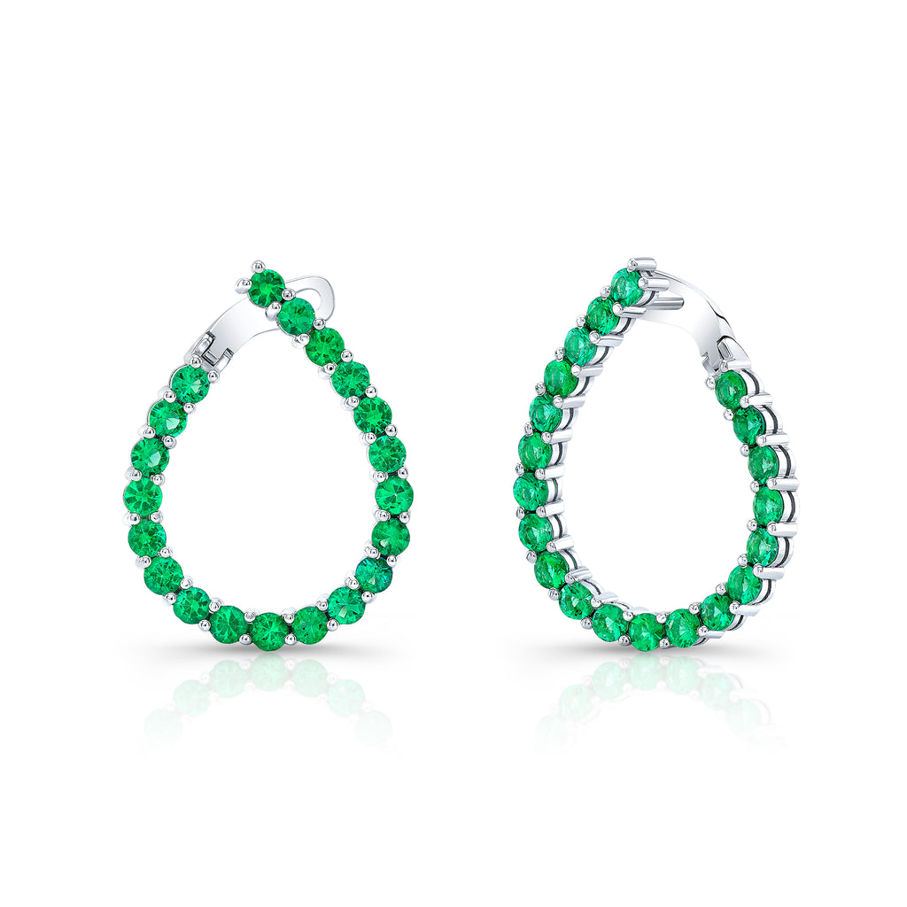 Emerald Teardrop Earrings