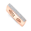 Frosted Diamond Petite Square Lassell Ring