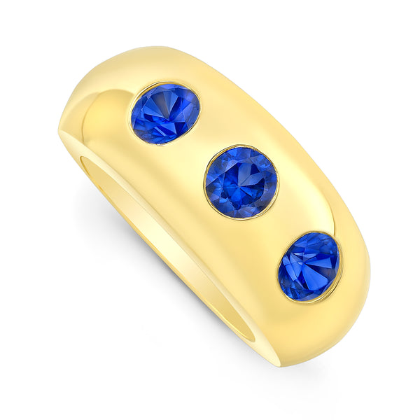 Diamond & Sapphire Traveller Ring