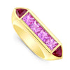 Deco Ring- Ruby & Pink Sapphire
