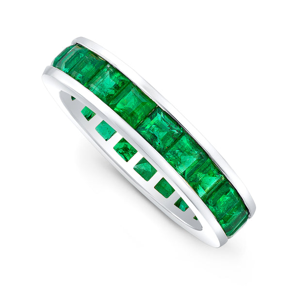 Square Emerald Eternity Ring