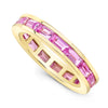 Pink Sapphire Baguette Channel Set Ring