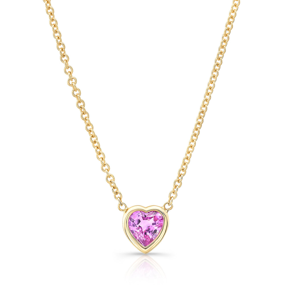 Heart Pink Sapphire Necklace | Brilliant Earth