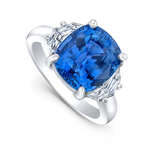 Bespoke Unheated Ceylon Sapphire Ring