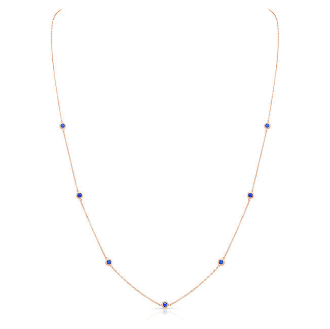 Long Sapphire by the Yard Necklace