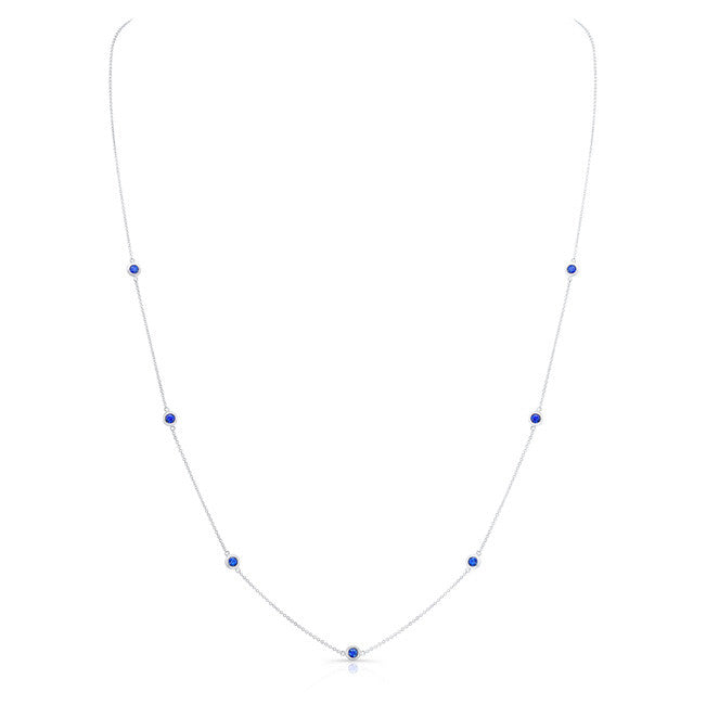 Long Sapphire by the Yard Necklace