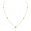 Yellow Sapphire by the Yard Necklace