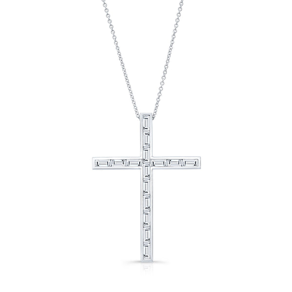 Diamond Baguette Cross