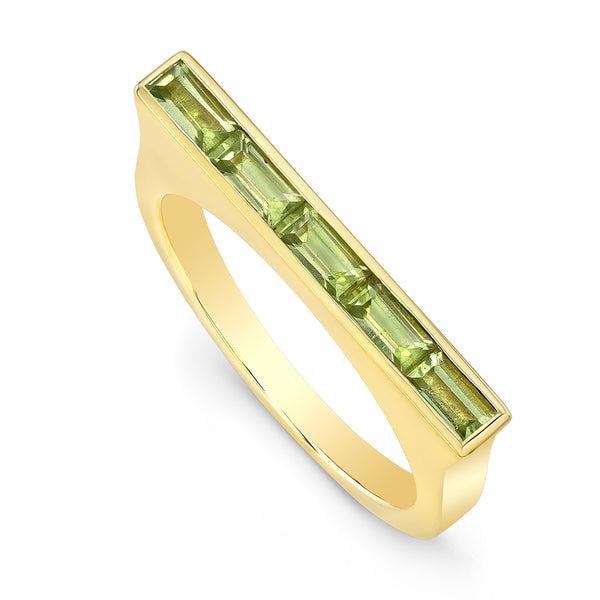 Peridot Skinni Ring