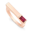 Ruby Matchstick Ring