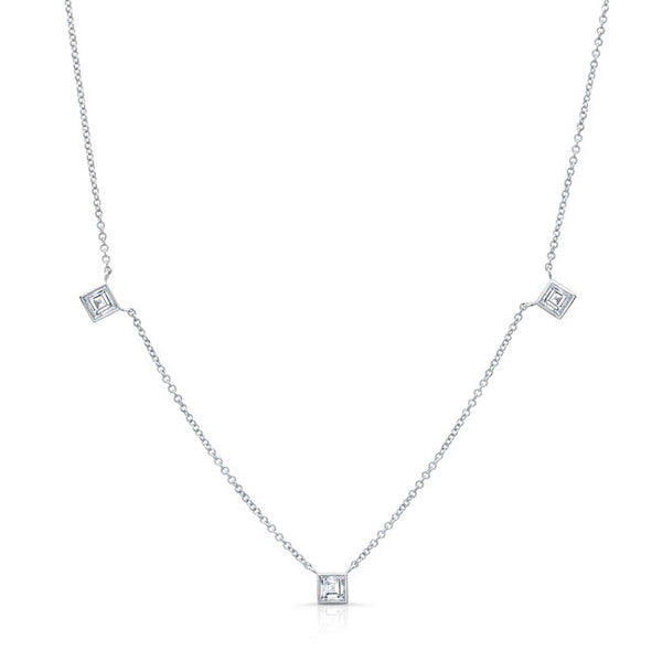 Square Diamond by the Yard Necklace