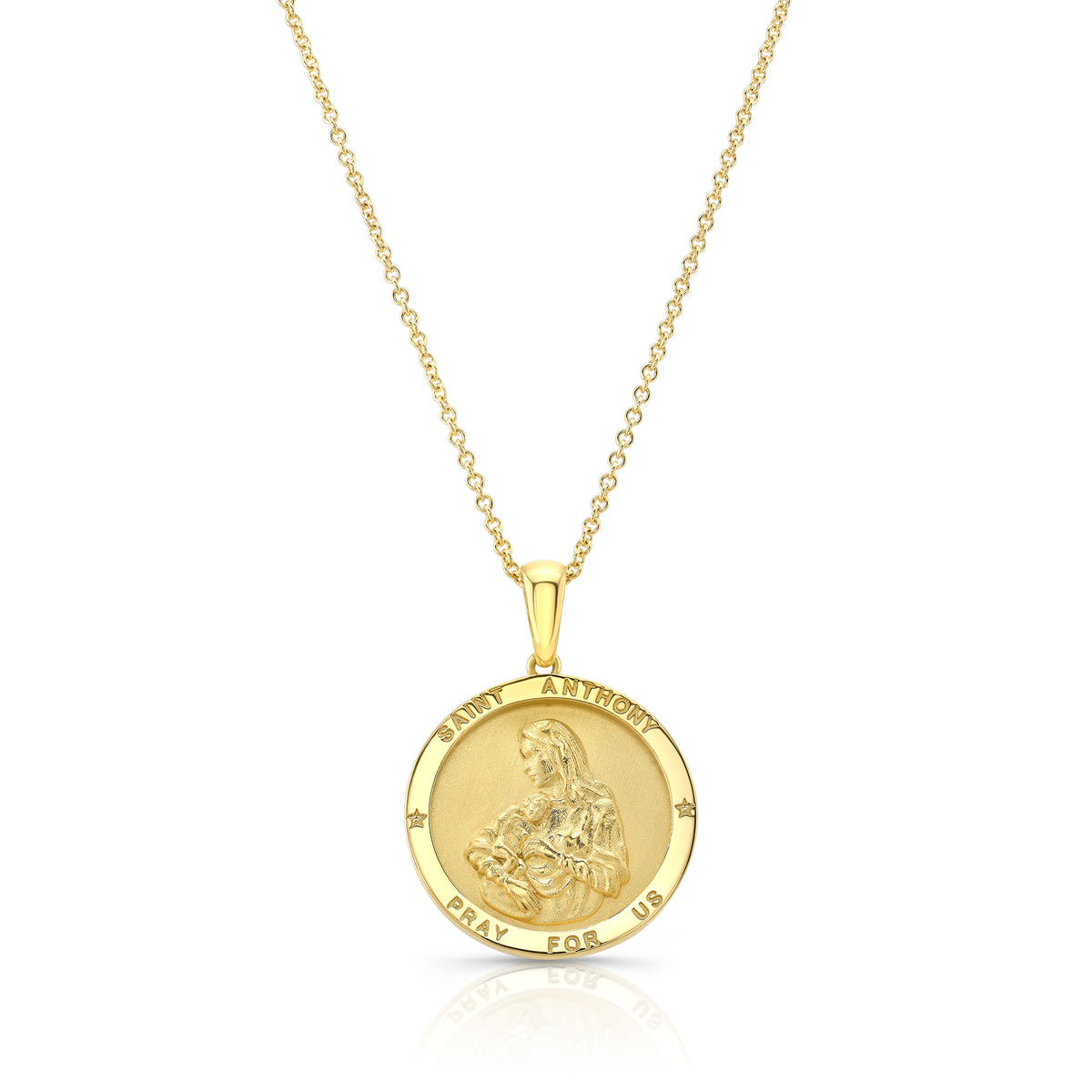 Saint Anthony Pendant bespoke fine jewelry Alexandra Jules