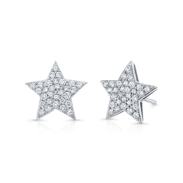 Medium Diamond Star Earrings