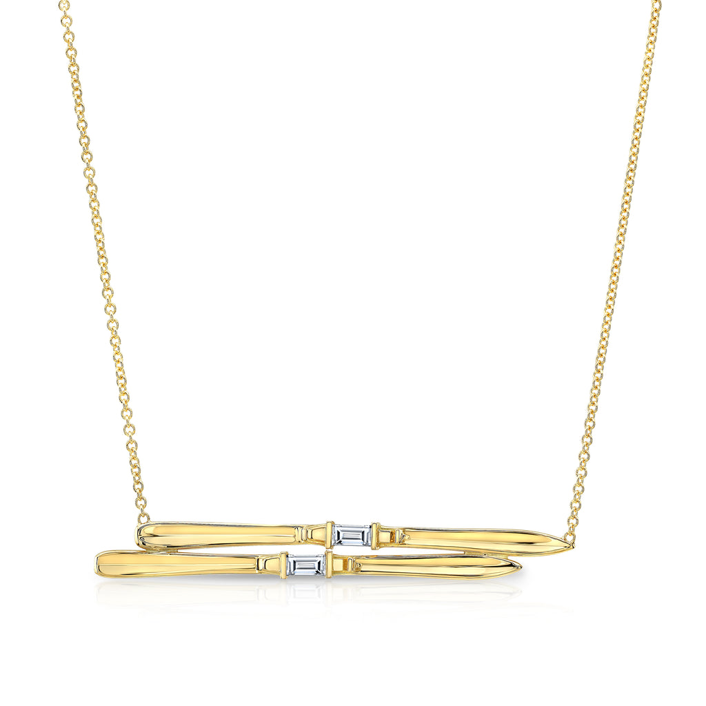 Diamond Ski Necklace