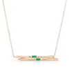Emerald Ski Necklace
