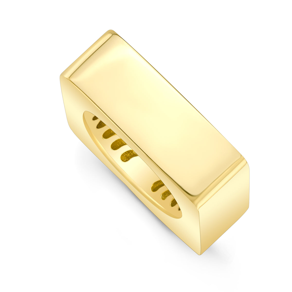 Square Lassell Ring7.75 / 18kt yellow gold