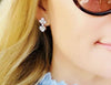 Teardrop Heart Diamond Earrings