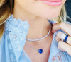 Bespoke Ceylon Sapphire Heart Necklace